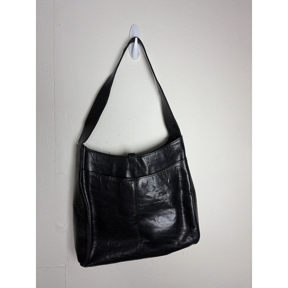 Wilsons Leather Black Shoulder Bag Pelle Studio Soft Leather Purse 10x10x4